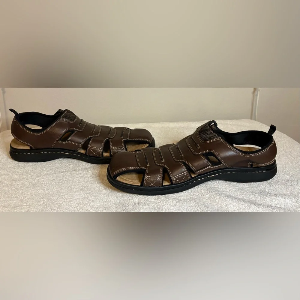Dockers Men's Searose Closed Toe Fisherman/Outdoor Sandals Brown Size 12M
